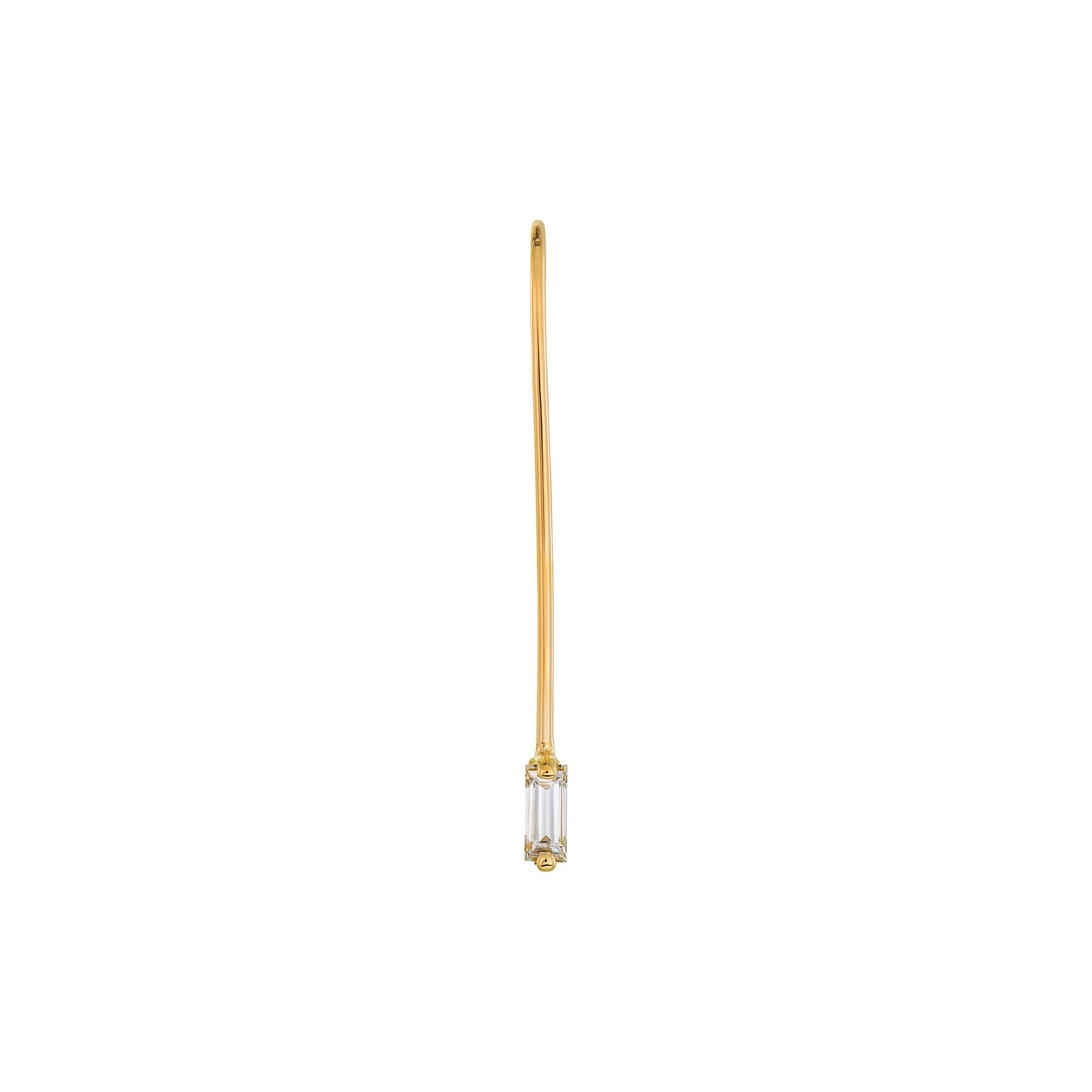Guera Baguette Wire Stud Earring | LeahJessica Jewelry